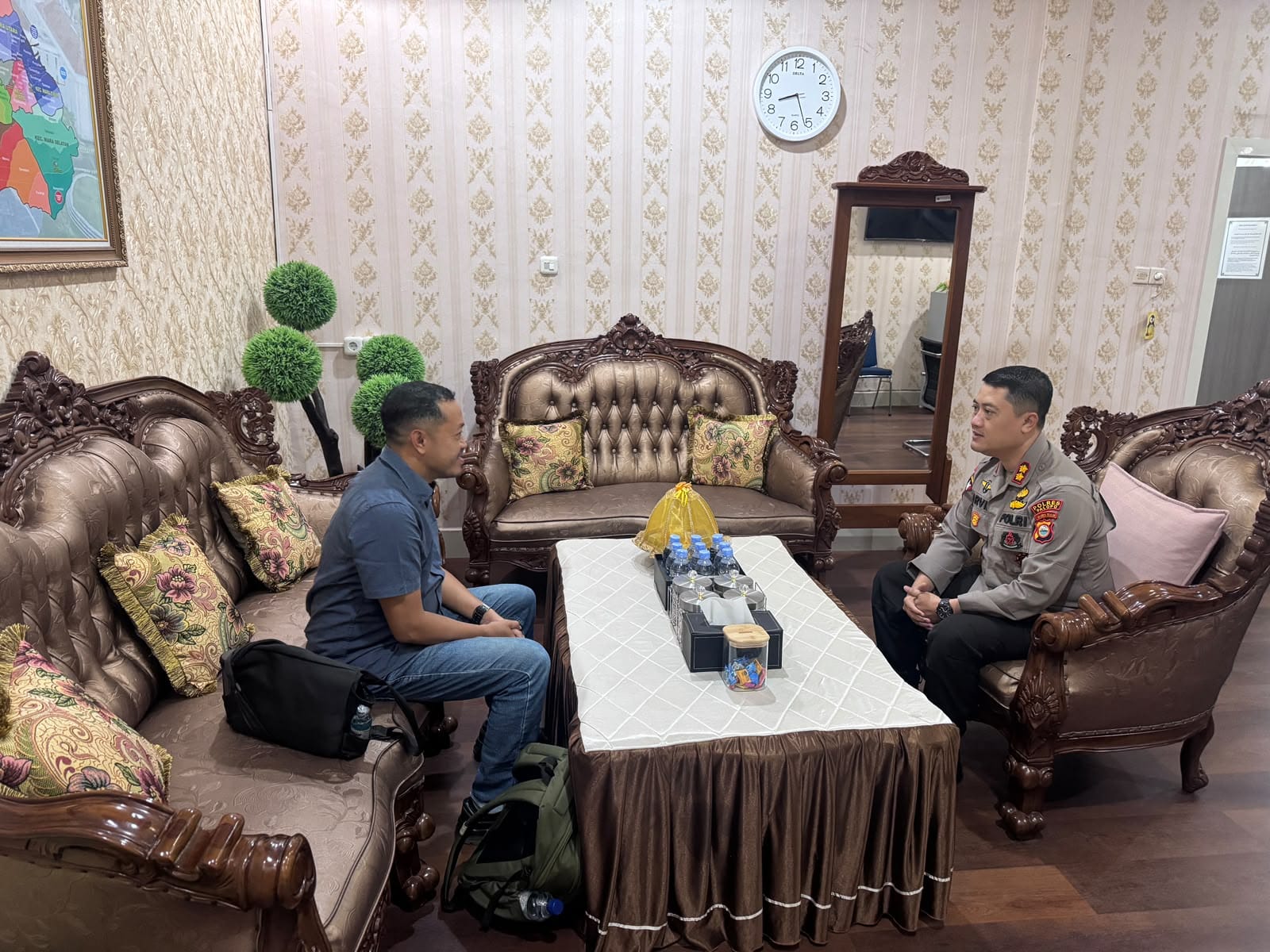Kapolres Palopo Terima Kunjungan Silaturahmi Kepala Humas PT Wins